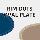 リムドットオーバルプレート　Rim Dots Oval Plate