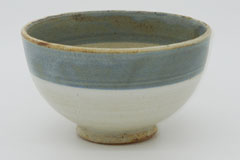 Circle Pottery Rice Bowl まるい縁取りの陶器 ライスボウル