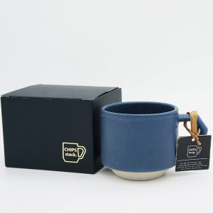CHIPS stack mug. MAT Sand-Blue [No.CS001bl]