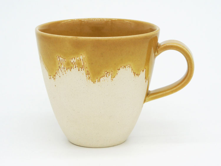 Grossy Pottery Mug Cup Mont Blanc 艶釉の器マグカップモンブラン