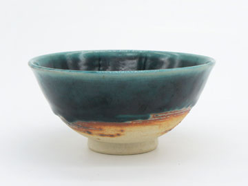 Grossy Pottery Rice Bowl Turkish Blue 艶釉の器ライスボウルトルコブルー