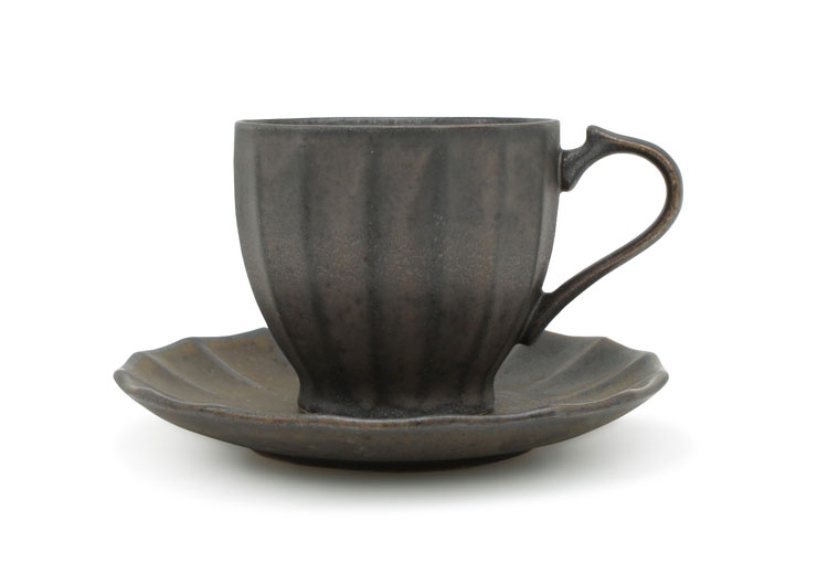 Ancient Pottery Brass Cup & Saucer - エイシェントポタリー　ブラス　カップ＆ソーサー